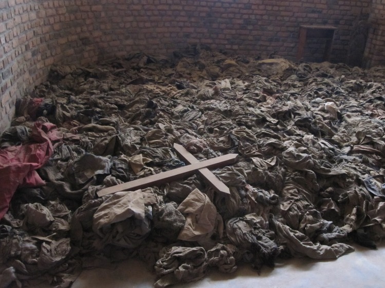 Mass graves in Rwanda.