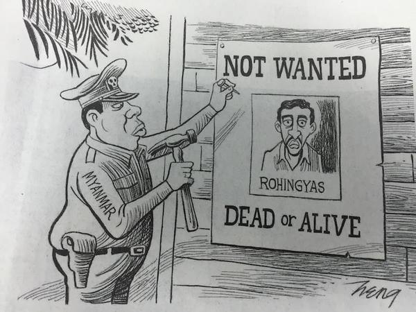 Rohingyas Cartoon