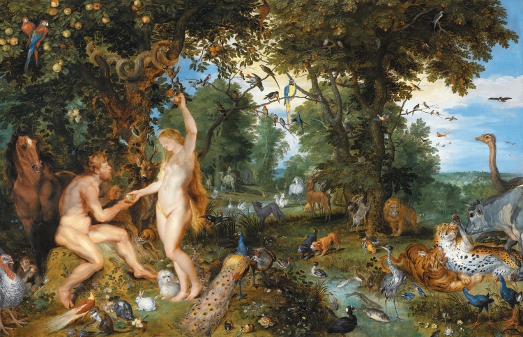 Jan Brueghel the Elder and Peter Paul Rubens: Adam and Eve in Paradise