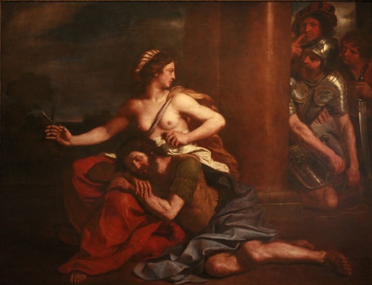 Guercino: Samson and Delilah. (Musée des Beaux-Arts, Strasbourg)