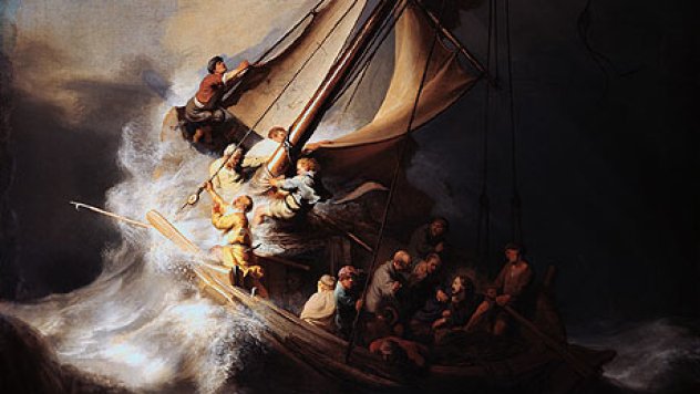 Rembrandt, 1632: Storm on the Sea of Galilee